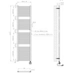 Wiesbaden Elara Elektrische Radiator Smart WiFi - 181.7x45cm, Doe-het-zelf en Verbouw, Verwarming en Radiatoren, Ophalen of Verzenden