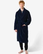 HEMA Badjas velours donkerblauw, Verzenden, Nieuw