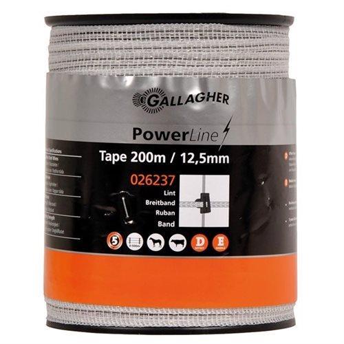 Gallagher PowerLine Lint 12,5mm Wit 200m, Tuin en Terras, Gaas en Draad, Ophalen of Verzenden