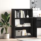 vidaXL Boekenkast Zwart eiken 80 x 24 x 109 cm Spaanplaat, Huis en Inrichting, Kasten | Boekenkasten, Minder dan 50 cm, Verzenden