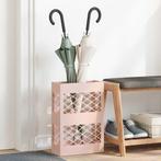 vidaXL Paraplu Standaard met opslag Roze 28 x 12 x 41 cm, Huis en Inrichting, Woonaccessoires | Paraplubakken, Verzenden, Nieuw