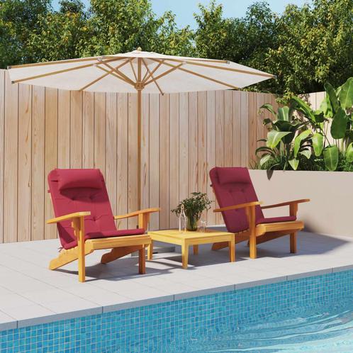 vidaXL Stoelkussens 2 st Adirondack oxford stof wijnrood, Huis en Inrichting, Woonaccessoires | Kussens, Rood, Nieuw, Verzenden