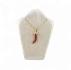 Koraal - Zilver - Ketting met hanger - met de hand, Antiek en Kunst