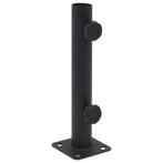 vidaXL Parasolvoet voor Ø32/34/38 mm stok staal matzwart, Tuin en Terras, Verzenden, Nieuw, Parasolvoet