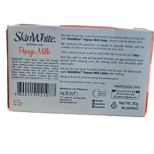 SkinWhite anti pigment zeep met papaja Melk 90 gram, Sieraden, Tassen en Uiterlijk, Beautycases, Ophalen of Verzenden