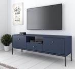 TV-Meubel Blauw goud 154x39x56, Huis en Inrichting, Kasten | Televisiemeubels, Nieuw, 150 tot 200 cm, Overige materialen, 25 tot 50 cm