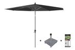 Platinum Riva parasol 3 m. rond - Premium - Faded Black +, Tuin en Terras, Tuinsets en Loungesets, Verzenden, Nieuw, Overige materialen