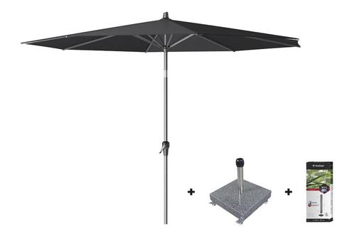 Platinum Riva parasol 3 m. rond - Premium - Faded Black +, Tuin en Terras, Tuinsets en Loungesets, Nieuw, Overige materialen, Verzenden