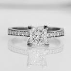 Verlovingsring Witgoud Diamant  (Natuurlijk) - Diamant