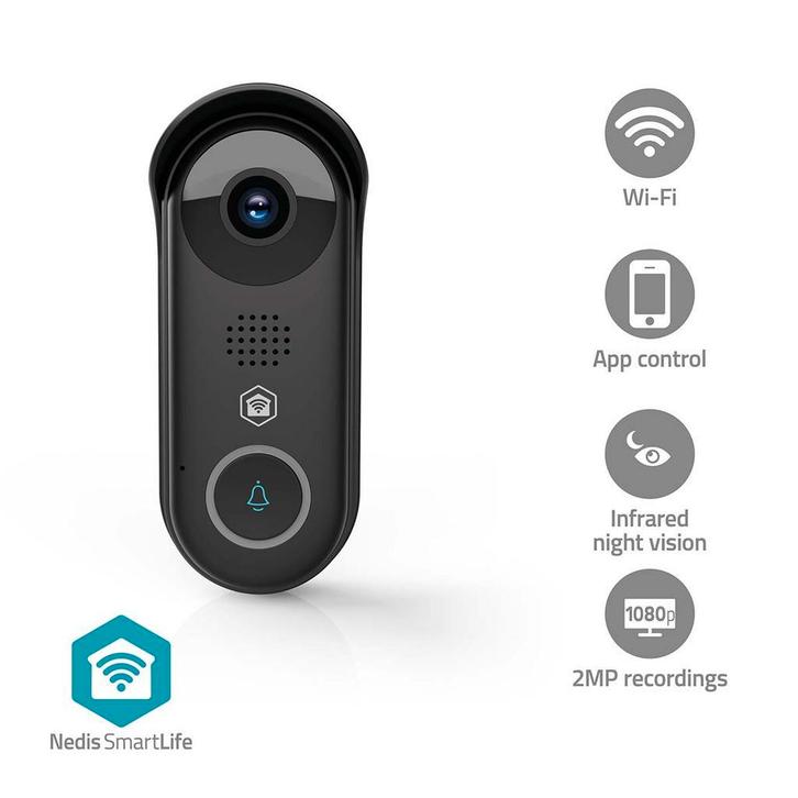 Slimme intercom - wifi deurbel met camera met nachtzicht, Huis en Inrichting, Deurbellen, Bedraad, Nieuw, Ingebouwde camera, Compatibel met smartphone