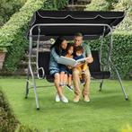 Schommelbank Cecina - Zwart, Tuin en Terras, Verzenden, Nieuw