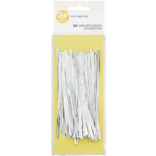 Wilton Sluitclips Zilver 7,5cm 50st., Hobby en Vrije tijd, Taarten en Cupcakes maken, Nieuw, Verzenden