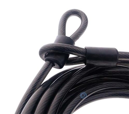 Staalkabel 5 meter met hangslot geplastificeerd, Doe-het-zelf en Verbouw, IJzerwaren en Bevestigingsmiddelen, Verzenden