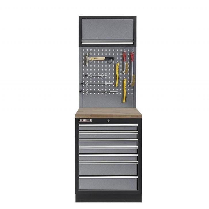 Werkplaatskast met zeven laden, hardhouten werkblad +, Doe-het-zelf en Verbouw, Werkbanken, Ophalen of Verzenden
