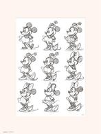 Kunstdruk Disney Minnie Sketch 30x40cm, Verzenden, Nieuw