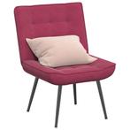 vidaXL Relaxstoel 64x74x84 cm fluweel wijnrood, Verzenden, Nieuw, Rood