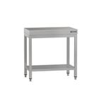 GGM Gastro | RVS werktafel ECO - 600x600mm - met onderplank, Verzenden, Nieuw in verpakking, Meubilair