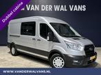 Ford Transit 2.0 TDCI 131pk L3H2 Dubbele cabine Euro6 Airco, Auto's, Bestelauto's, Nieuw, Zilver of Grijs, Diesel, Ford