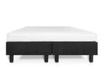 Boxspring Student Basic Zwart - 120x190 cm - Comfort Foam, Verzenden, Nieuw, Zwart, Modern