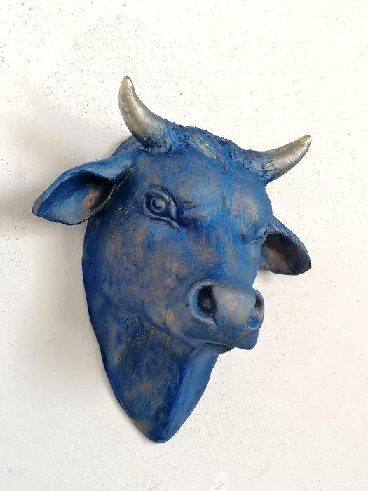 Vanessa Bonino - sculptuur, Bull - bronze effect - 21 cm -, Antiek en Kunst, Kunst | Designobjecten