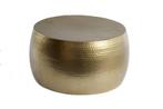 Ronde salontafel ORIENT III 60cm goud metaal gehamerd, Huis en Inrichting, Tafels | Salontafels, Ophalen of Verzenden, Nieuw
