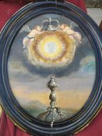 Scuola bolognese (XVIII-XIX) - Spirito Santo, ostensorio, Antiek en Kunst