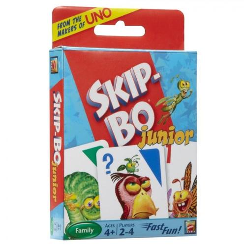 Skip-Bo Junior | Mattel - Kaartspellen, Hobby en Vrije tijd, Gezelschapsspellen | Kaartspellen, Nieuw, Verzenden