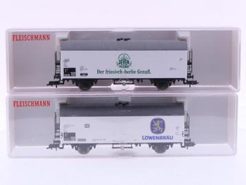 Schaal H0 Fleischmann 5325 en 5328 set van 2 gesloten goe... beschikbaar voor biedingen