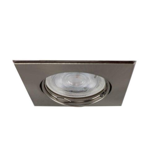 Zilvergrijze inbouwspot Meco, kantelbaar, Huis en Inrichting, Lampen | Spots, Nieuw, Ophalen of Verzenden