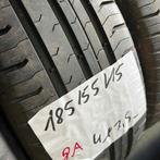 2 x Continental EcoContact 5 185-55-15 Zomerbanden 7,5mm, Auto-onderdelen, Banden en Velgen, Gebruikt, 15 inch, Band(en), Personenwagen