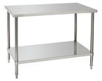Bartscher Werktafel met Onderschap | 120x70 x(h)86-90 cm, Verzenden, Nieuw in verpakking
