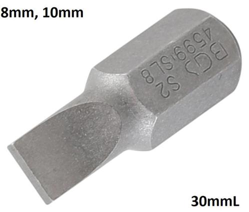 Bgs Technic Bit 10 mm (3/8) schijfsleuf SL 8 mm, Auto diversen, Autogereedschap, Verzenden