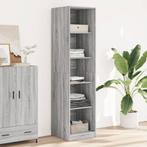 vidaXL Kledingkast 50x50x200 cm bewerkt hout grijs sonoma, Huis en Inrichting, Kasten | Kledingkasten, Verzenden, Nieuw