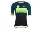 Santini X Ironman Audax Aero Korte Mouw Triathlon Jersey Zwa