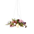 Bohemian hanglamp zwart met gekleurde bloemen rood en roze, Huis en Inrichting, Lampen | Plafondlampen, Verzenden, Nieuw, Metaal