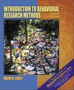 Introduction to Behavioral Research Methods 9780205396764, Verzenden, Gelezen, Mark R. Leary