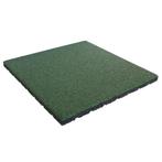 Rubber tegel 30 mm - 50 x 50 cm - Groen, Tuin en Terras, Tegels en Klinkers, Verzenden, Nieuw