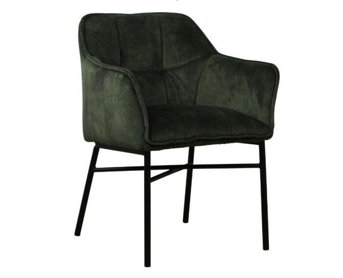 Eetkamerstoel Nora | Groen adore, Huis en Inrichting, Stoelen, Nieuw, Ophalen of Verzenden