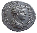 Romeinse Rijk. Geta, as Caesar, 198-209 AR. Denarius, Postzegels en Munten, Munten | Europa | Niet-Euromunten