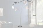 Design booglamp LEVELS 205cm wit beige bruin 5 linnen tinten, Nieuw, Ophalen of Verzenden