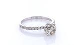 Zonder Minimumprijs - Ring - 14 karaat Witgoud - 1.20ct. tw., Nieuw