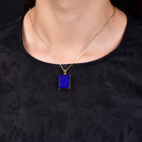 Geen minimumprijs - Unieke Lapis Lazuli hanger met ketting -, Verzamelen, Mineralen en Fossielen