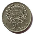 Portugal. Republic. 50 centavos - 1935 - Rara - Alpaca
