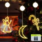 Kerstverlichting Raam Maan + Kerstbel + Kerstengel - ø18cm -, Diversen, Kerst, Verzenden, Nieuw