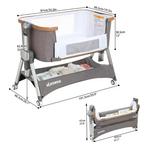 2-in-1 Aanschuifwieg Babybedje In Hoogte Verstelbaar, Kinderen en Baby's, Babywiegjes en Ledikanten, Verzenden, Nieuw