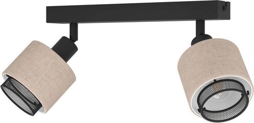 EGLO Rosley Spot E14 31 cm - Zwart/Beige - Textiel, Huis en Inrichting, Lampen | Spots, Zo goed als nieuw, Ophalen of Verzenden