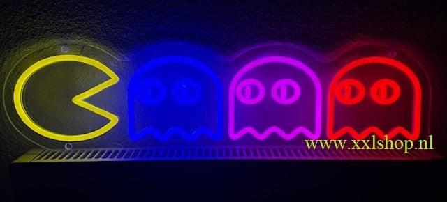 Pacman NEON sign bord led lichtbord verlichting lamp XXL, Verzamelen, Merken en Reclamevoorwerpen, Nieuw, Verzenden