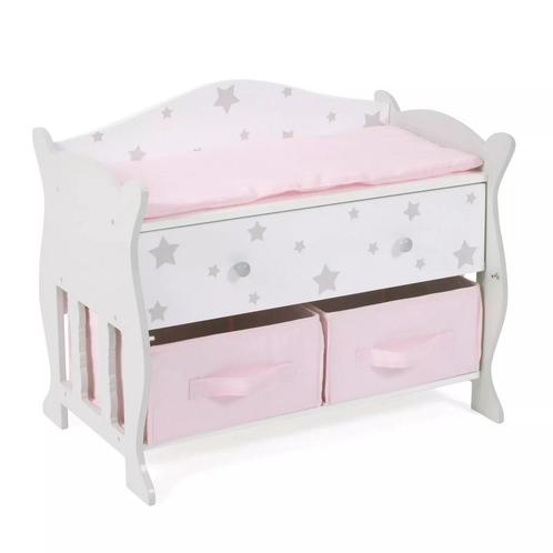 Bayer Chic 2000 poppencommode met 3 opbergvakken Sterren, Kinderen en Baby's, Speelgoed | Overig
