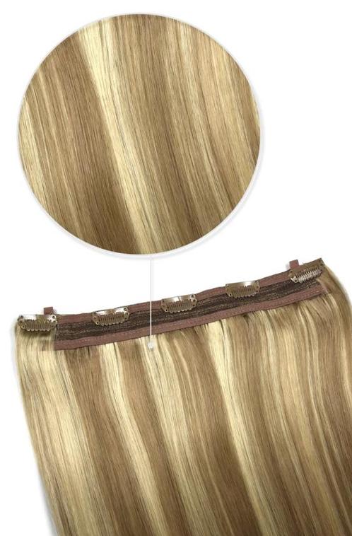 Remy Human Hair extensions Quad Weft  18 - blond 18/613#, Sieraden, Tassen en Uiterlijk, Uiterlijk | Haarverzorging