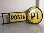 Emaille bord - Poste e Telegrafo - Italië jaren 60 - IJzer, Antiek en Kunst, Antiek | Wandborden en Tegels
